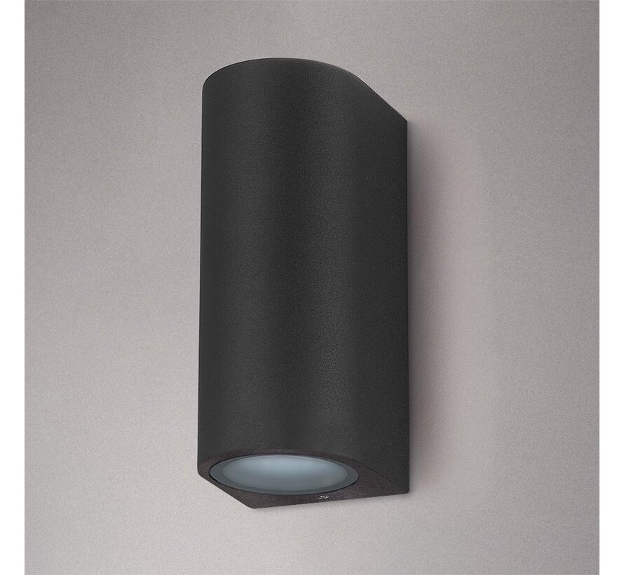 LED Wandlamp Buiten Up & Down - 2x GU10 - Aluminium - Antraciet