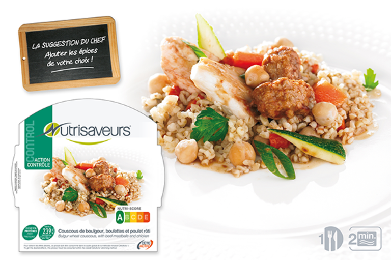 Xdaylight Plat Couscous en Bulgur met Runderballetjes en Kip - FASE 3 & 4