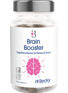 Dr. Becky Brain Booster - 60 Vegane Kapseln - Konzentration und Leistung