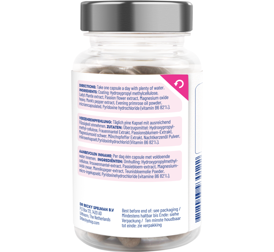 PMS | 60 Vegan caps | Voor een evenwichtige cyclus