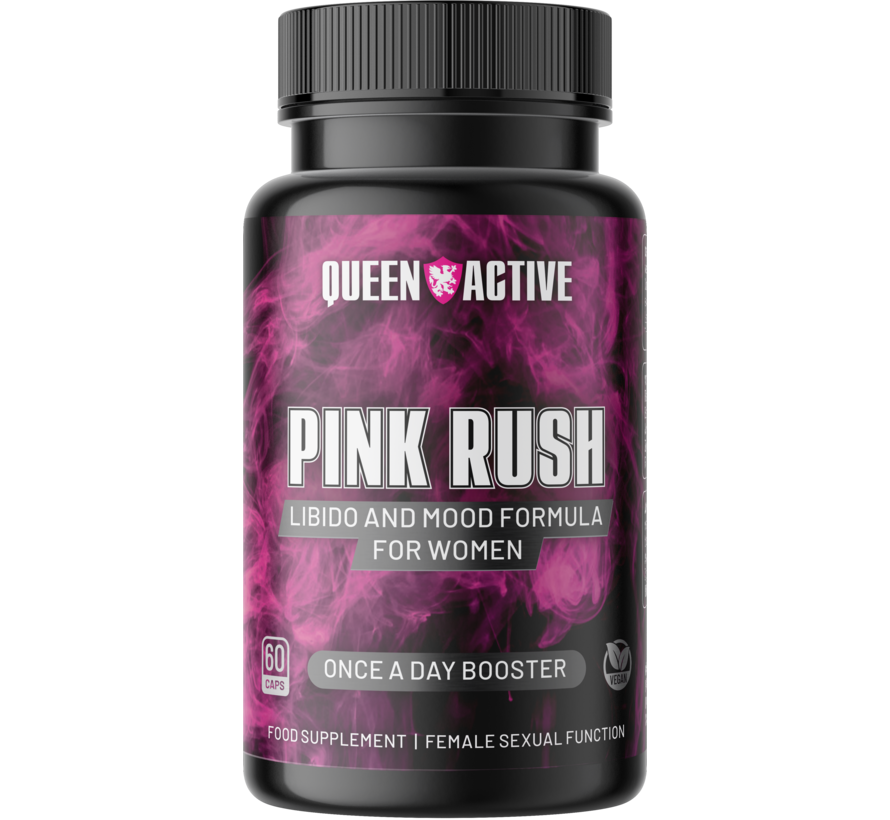 Pink Rush | 60 vegan caps | Libido & Mood Formula | Vegan Product
