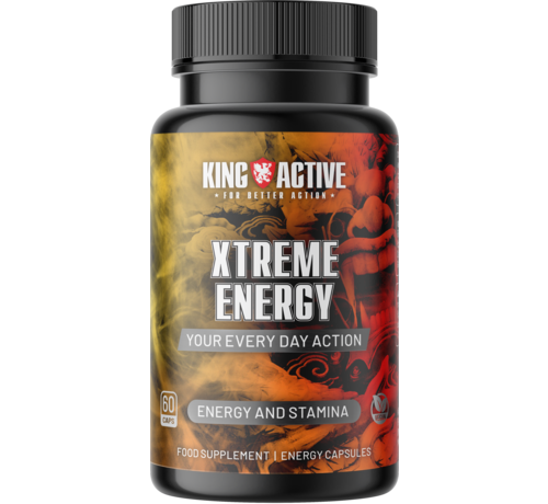 King Active Xtreme Energy | 60 vegan caps | Energie & Kracht Booster | Maximale Ondersteuning