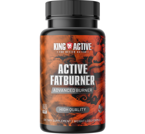 King Active Active Fatburner | 60 Vegane Kaps | Fett Verbrennen | Fettverbrennungssystem zu aktivieren