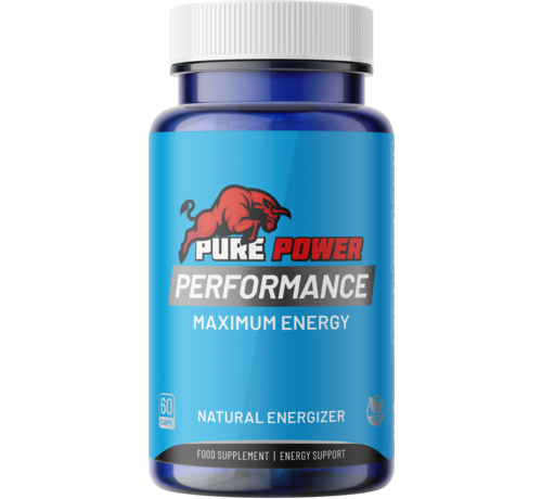 Pure Power Pure Power Performance | 60 vegan caps | Energie & Stamina caps | Focus & Uithoudingsvermogen