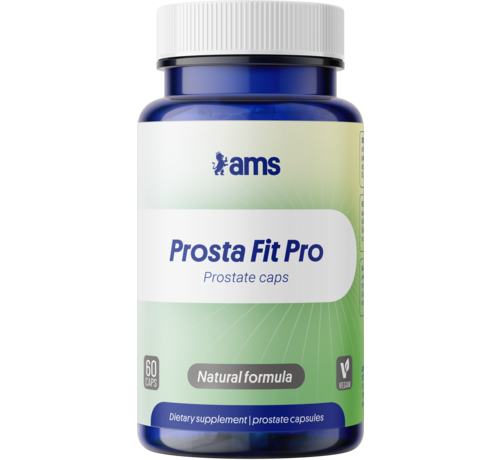 Amsterdam Max Stamina Prosta Fit Pro | 60 Vegane Kaps | Prostata, Potenz & Harnwegskapseln | Prostatafunktion