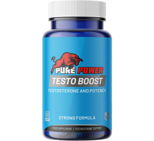 Pure Power Testo Boost | 60 vegan caps | Testosteron Booster | Kracht, Libido & Spiermassa