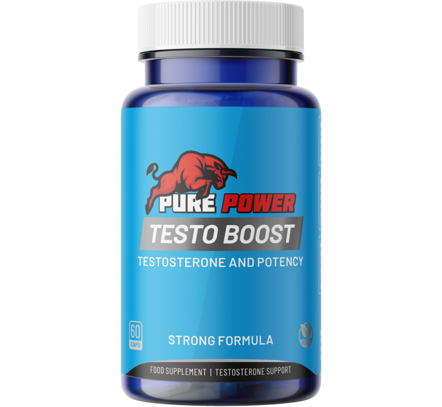 Pure Power Testo Booster | 60 Vegane Kaps | Testosteron & Libido