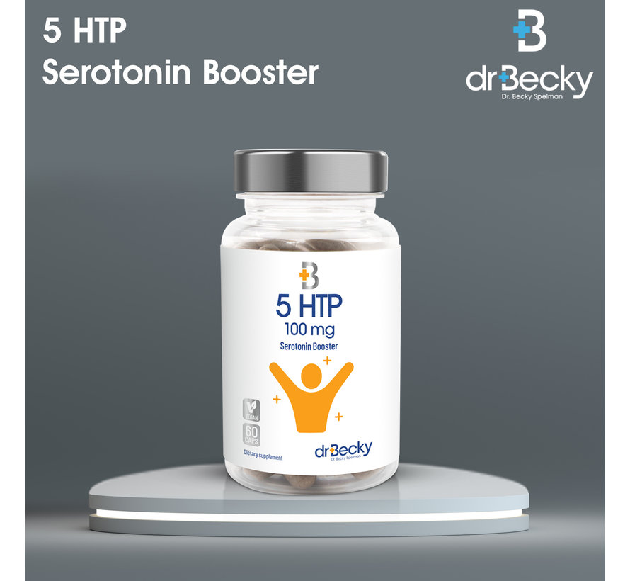 5 HTP | 100 mg | 60 Vegan caps | Serotonine | Dr. Becky