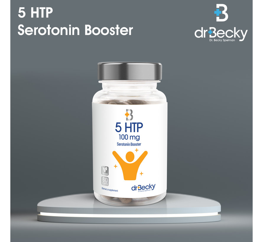 5 HTP | 100 mg  | 60 Vegane Kapseln | Hilft Ihrem Körper, Serotonin zu produzieren*.