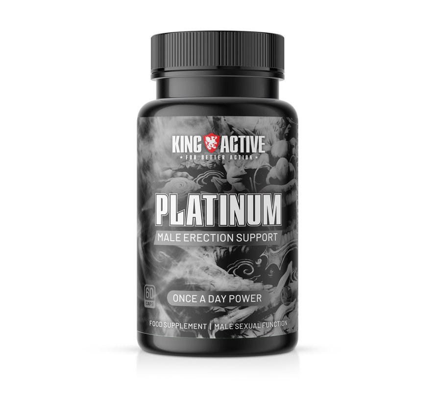 King Active Platinum | 60 vegan caps | Mannenkracht wanneer het moment daar is