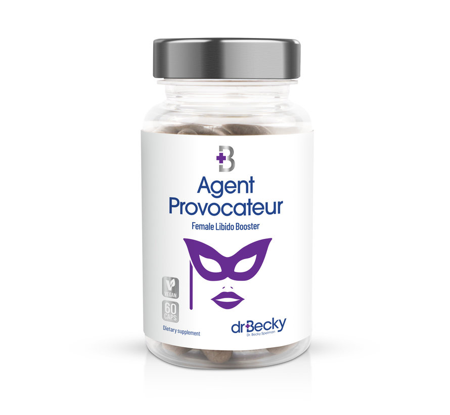 Agent Provocateur | 60 Vegan caps | Libido vrouw | Dr. Becky Product | Unieke formule met 12 natuurlijke stoffen.