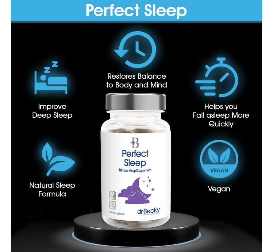 Perfect Sleep | 60 Veggie caps | Natural Sleep Formula