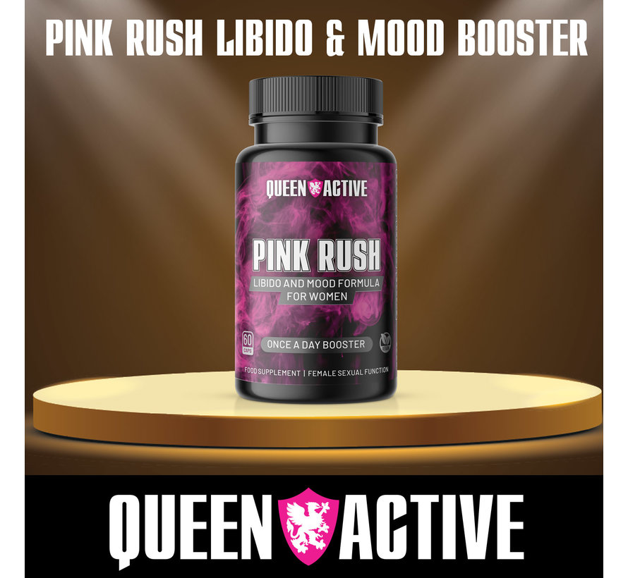 Pink Rush | 60 vegan caps | Libido & Mood Formula | Vegan Product