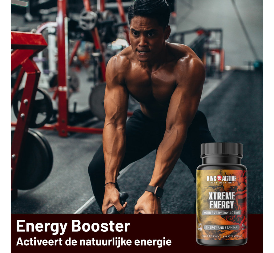 Xtreme Energy | 60 vegan caps | Energie & Kracht Booster | Maximale Ondersteuning