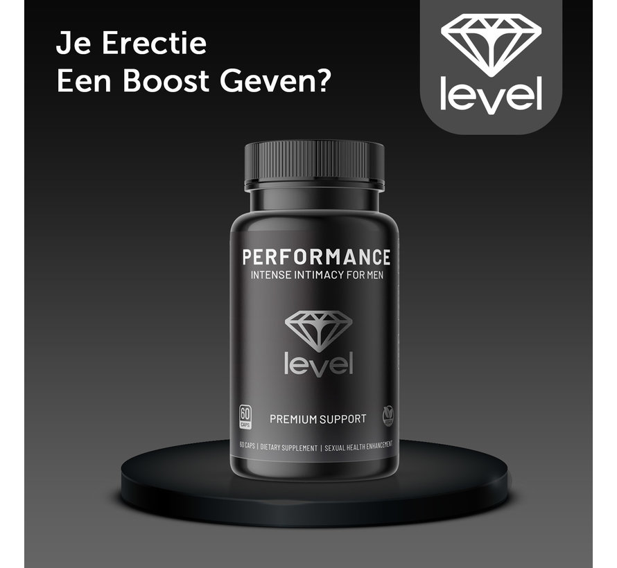 Level Performance | 60 vegan caps | Mannenformule
