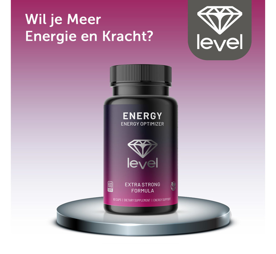 Level Energy | 60 vegan caps | Energy Optimizer | Energy Booster