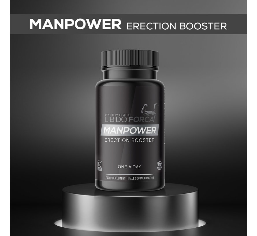 ManPower | 60 Vegane Kaps | Erektion Booster | Libido & Erektion