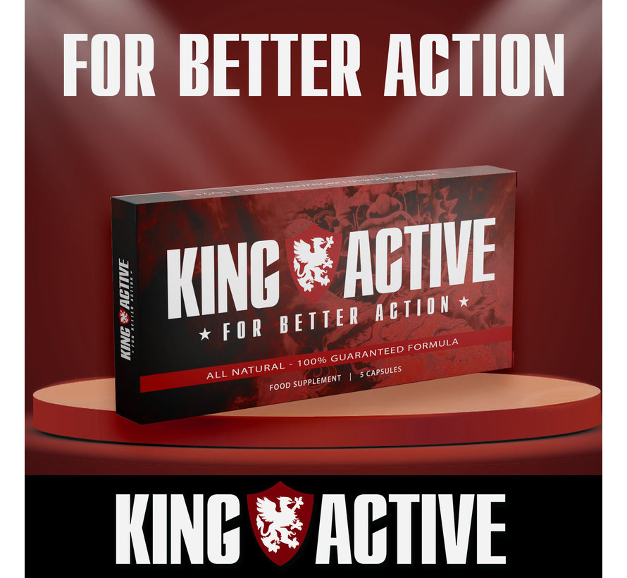 King Active - 5 capsules - Mannenformule