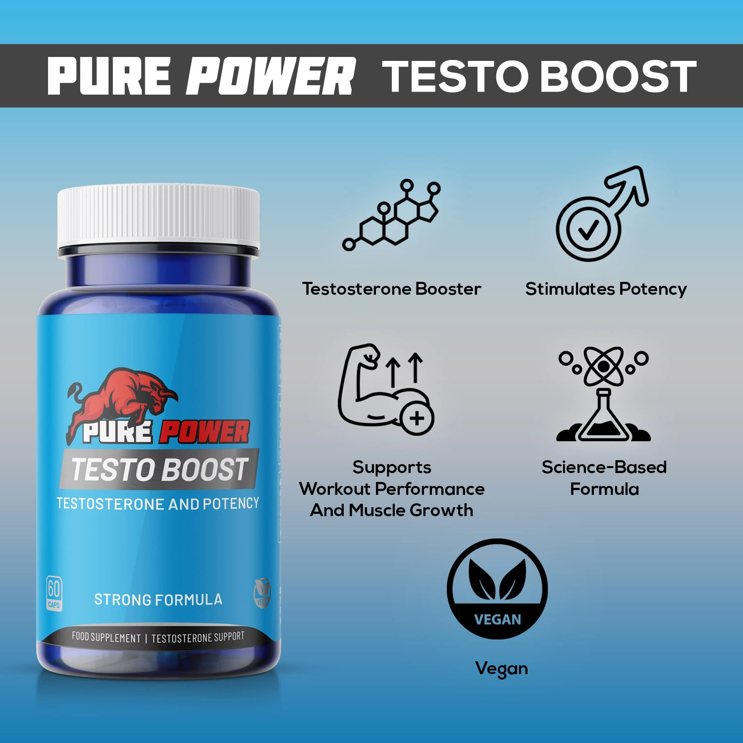 Testo Booster met vitamine B 6