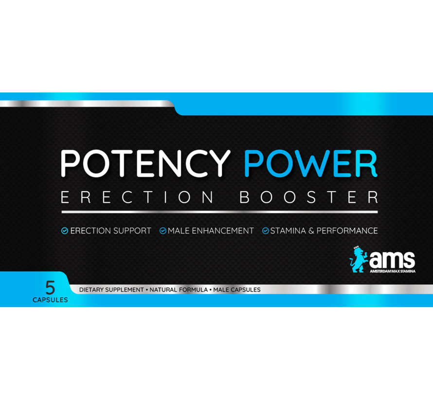 Potency Power - 5 capsules - Male enhancement pills