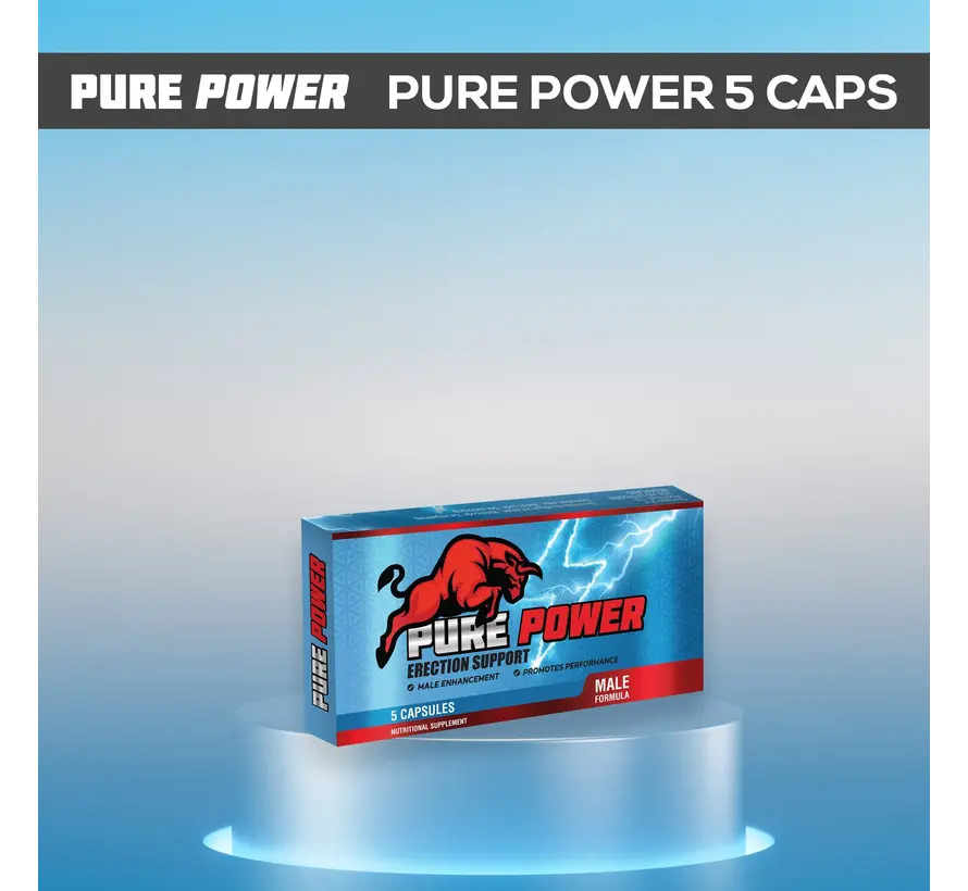 Pure Power - 5 capsules - Erectie stimulerend