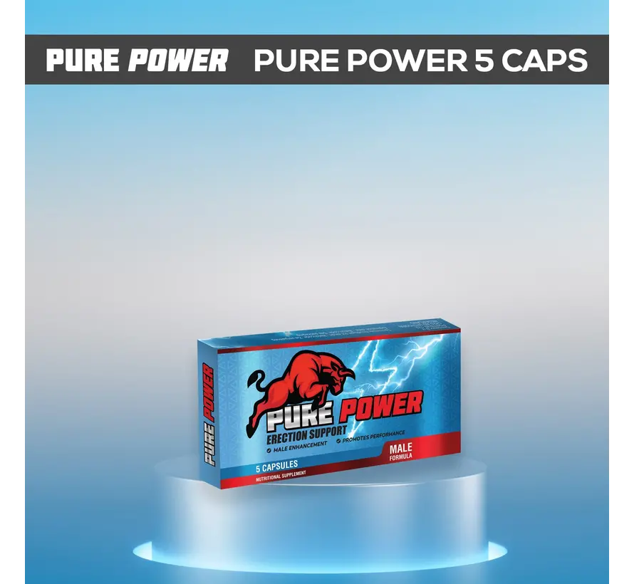 Pure Power - 5 Kapseln - Potenzmittel