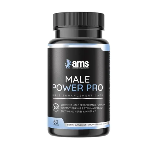 Amsterdam Max Stamina Male Power | 60 vegan caps | Mannen Booster | 7 Natuurlijke Ingrediënten