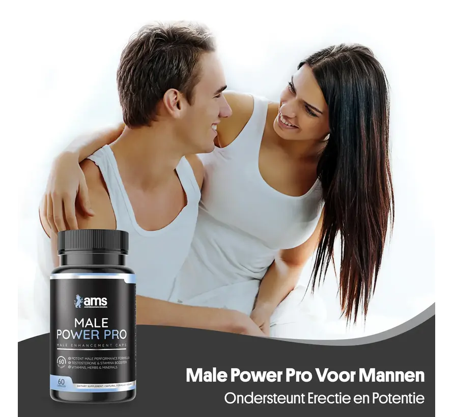 Male Power | 60 vegan caps | Mannen Booster | 7 Natuurlijke Ingrediënten