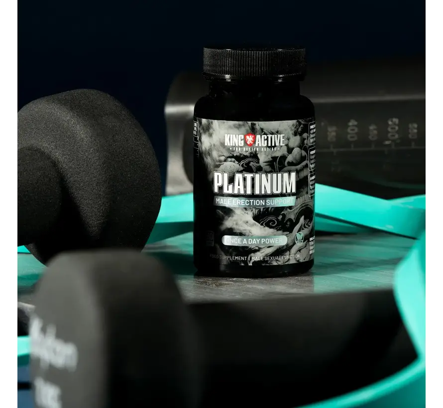 King Active Platinum | 60 vegan caps | Mannenkracht wanneer het moment daar is