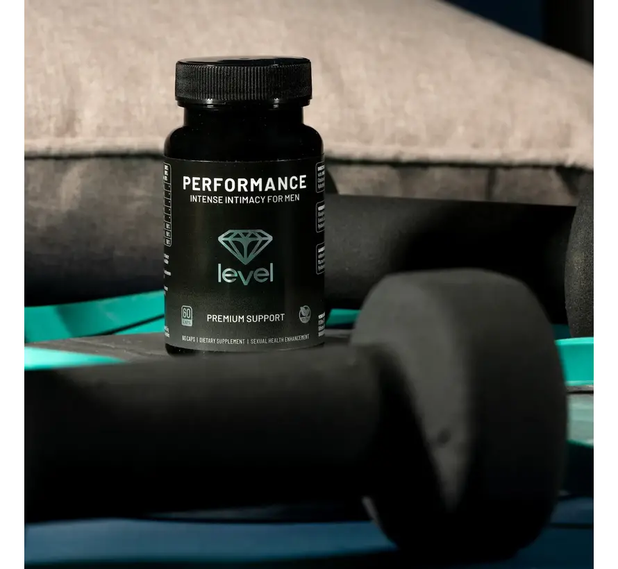 Level Performance | 60 vegan caps | Intense Intimacy for Men | Erectie stimulerend