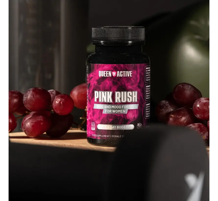 Pink Rush | 60 vegan caps | Libido & Mood Formula | Vegan Product