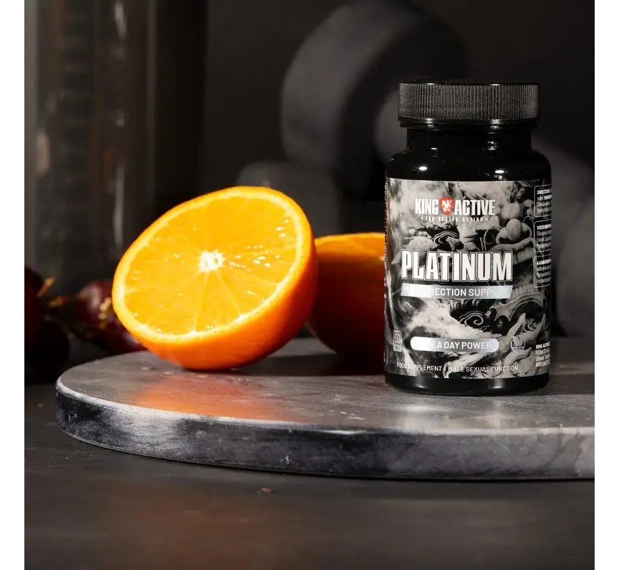King Active Platinum | 60 vegan caps | Mannenkracht wanneer het moment daar is