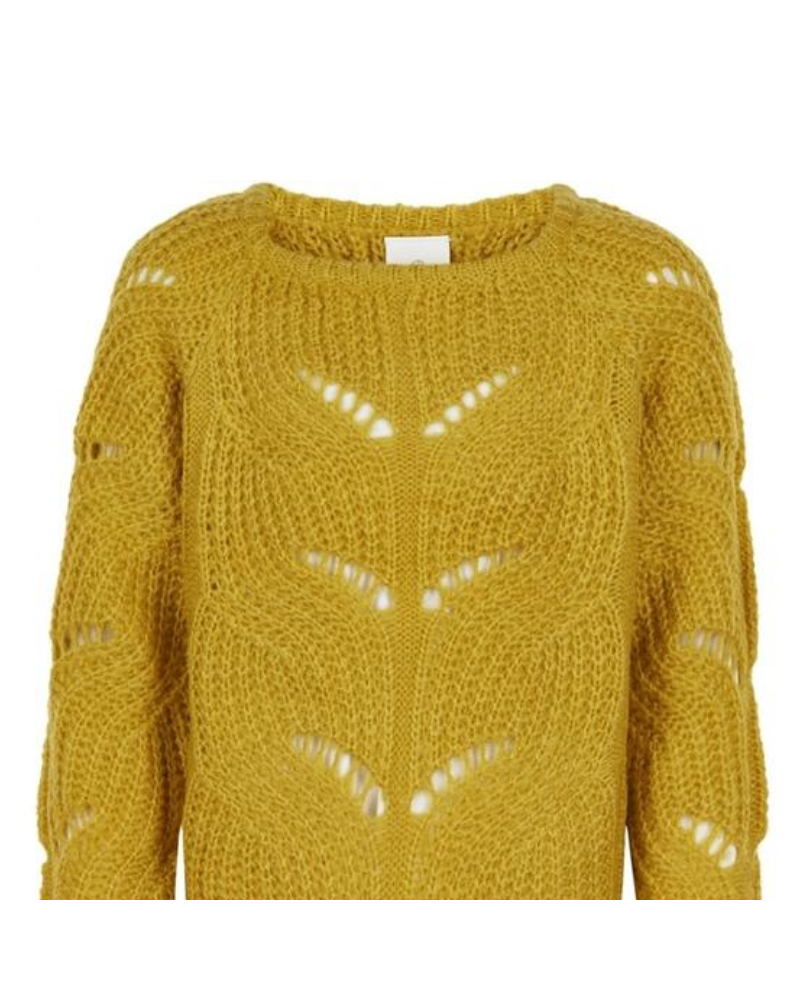 incident Carrière kousen River knit pullover TN3114 mosterd geel - Dwarz - kinderkleding