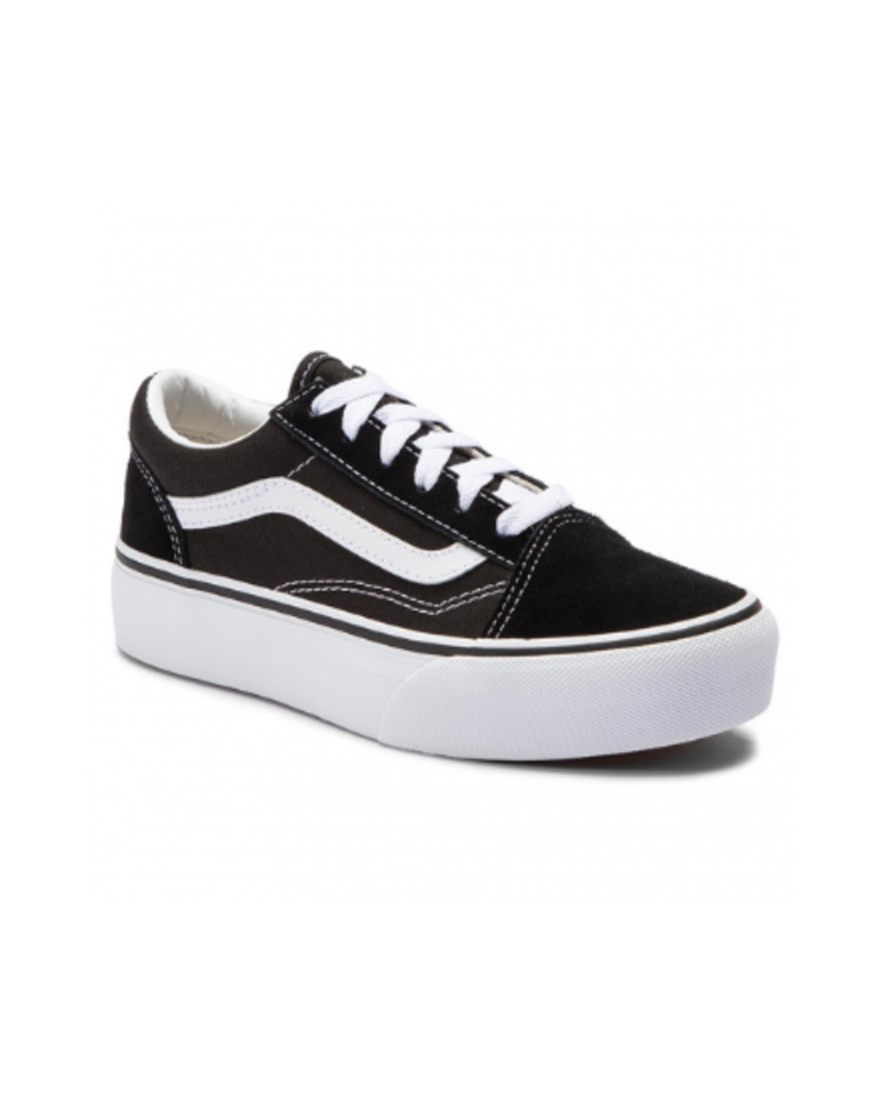 Vans UY Old Skool Platform Black/True - Dwarz - kinderkleding