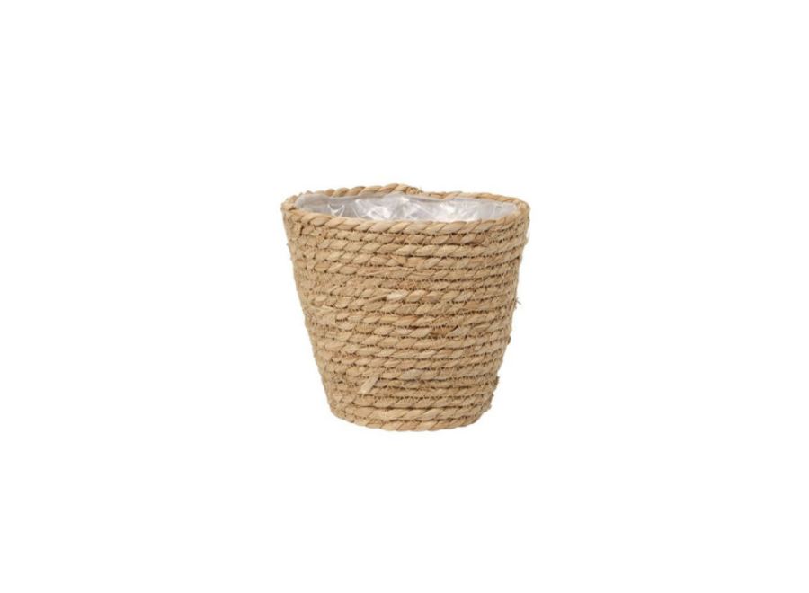 17 cm mand Pot paper and straw