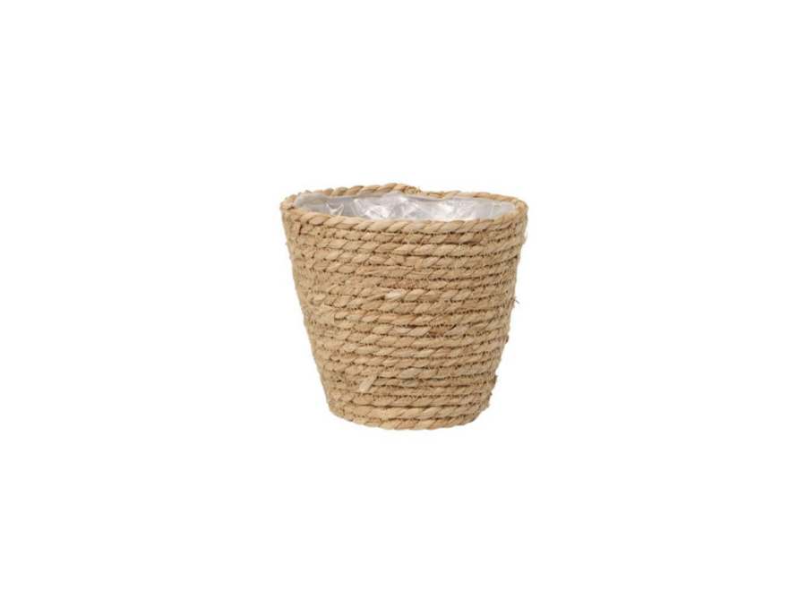 19 cm mand Pot paper and straw