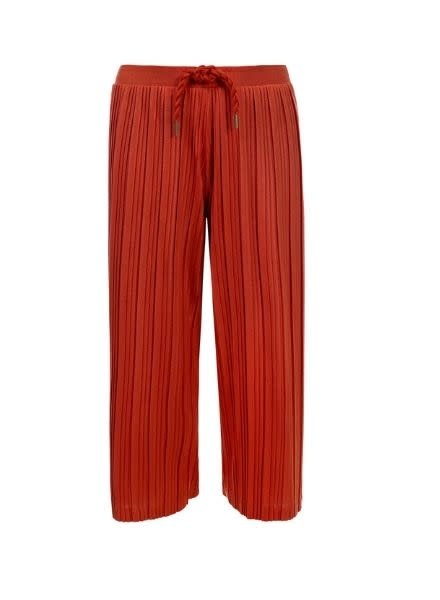 Wide Leg Plisse Pants