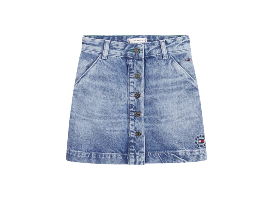 A-line Denim Skirt