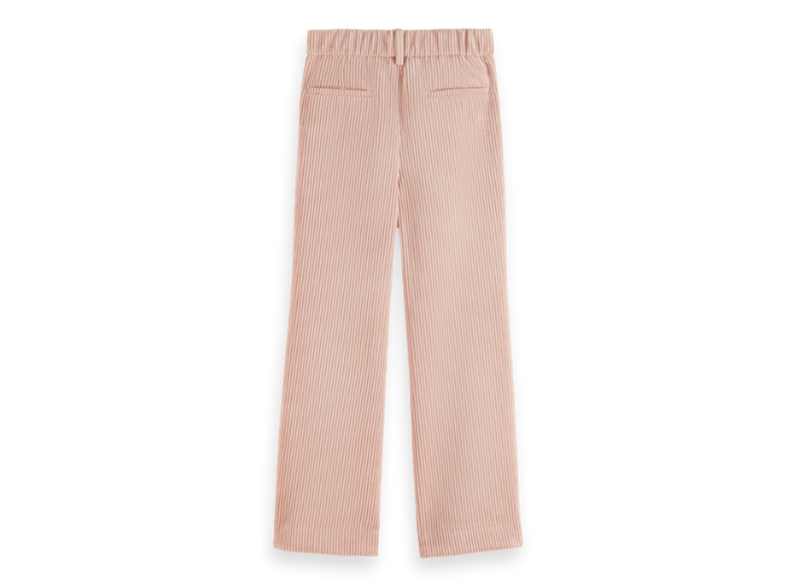 Corduroy wide-leg high-rise pants