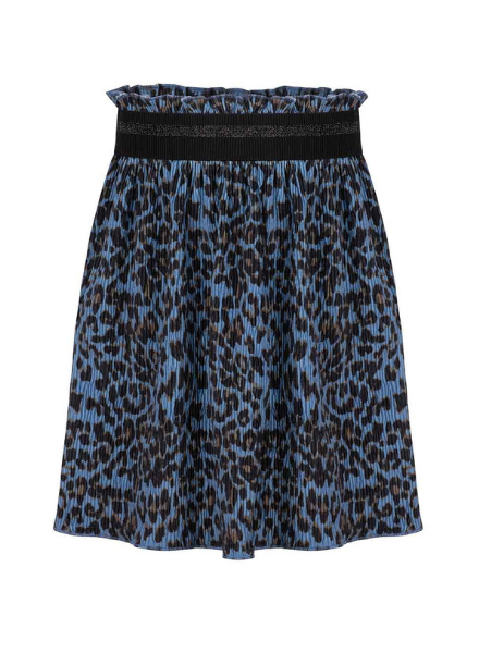 Indian Blue Jeans Panter velvet skirt