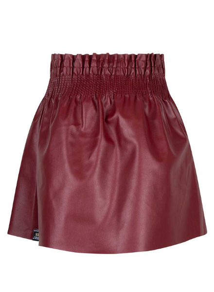 Fake leather skirt