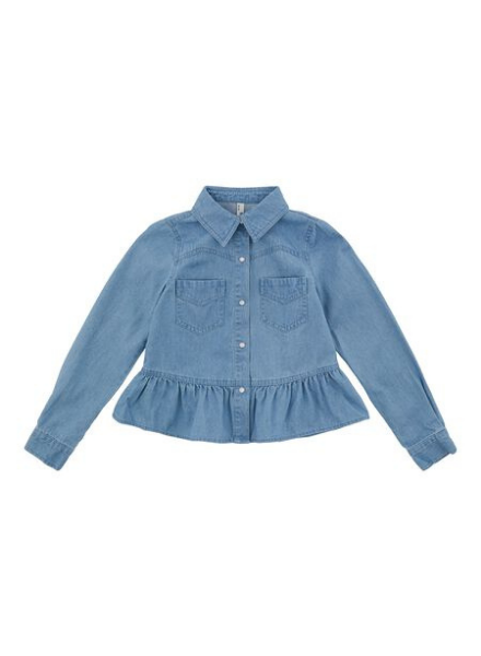 Little Pieces Lpaqua ls denim shirt