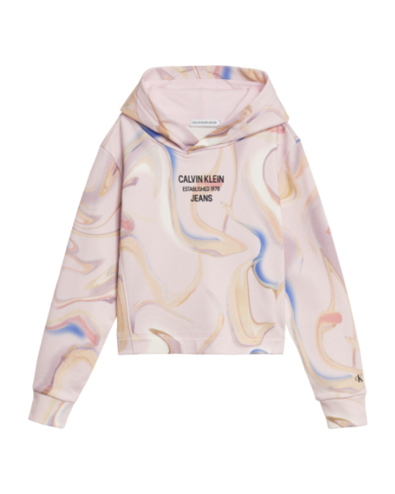LIQUID PRINT HOODIE, 0JV IG0IG01281 - Dwarz - kinderkleding