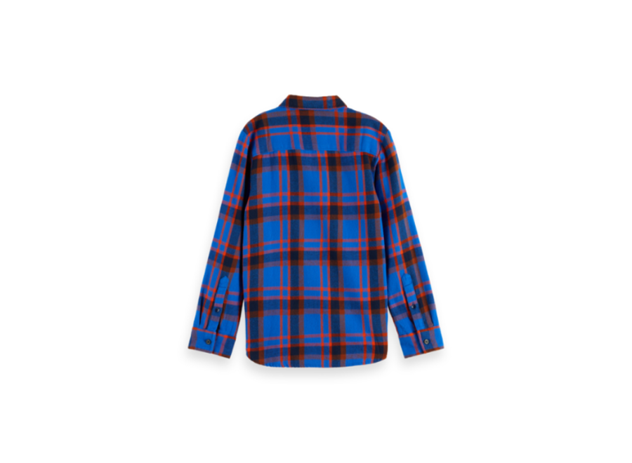 Regular-fit- Yarn-dyed check long sleeve shirt