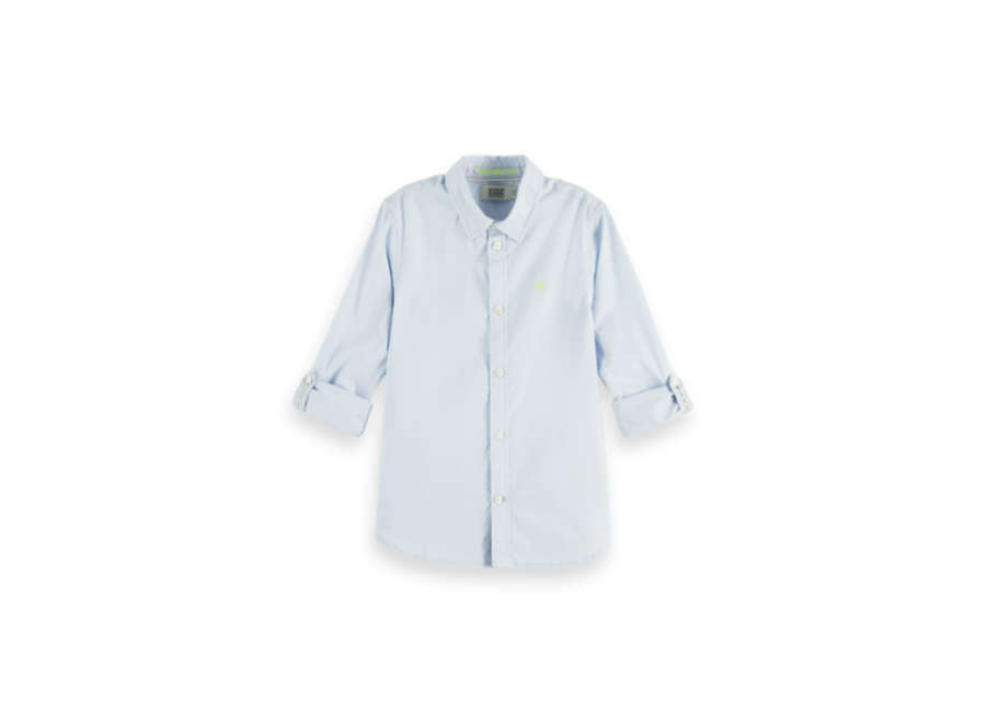 Slim fit- Classic long sleeve poplin shirt