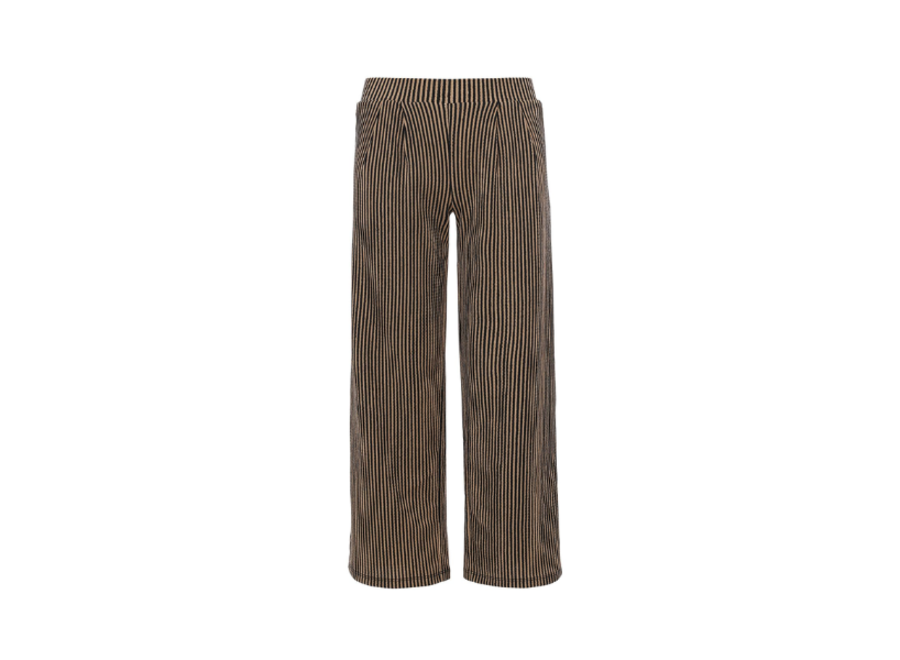 Crincle striped wideleg pants