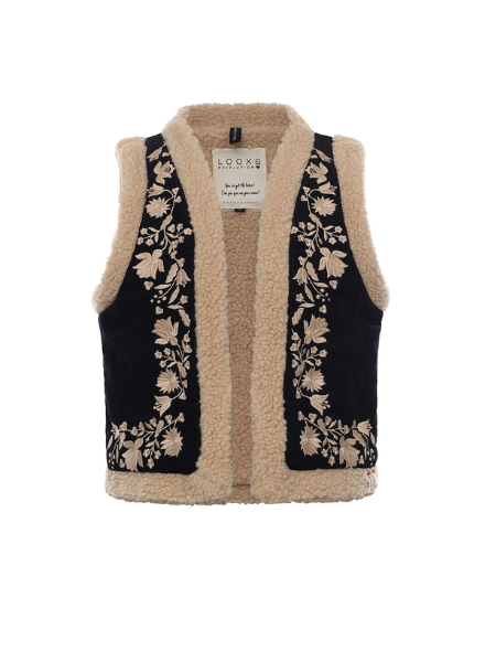 Looxs Revolution Waistcoat with embroidery