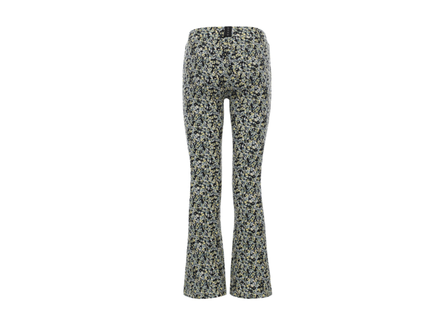 Crincle floral flared pants