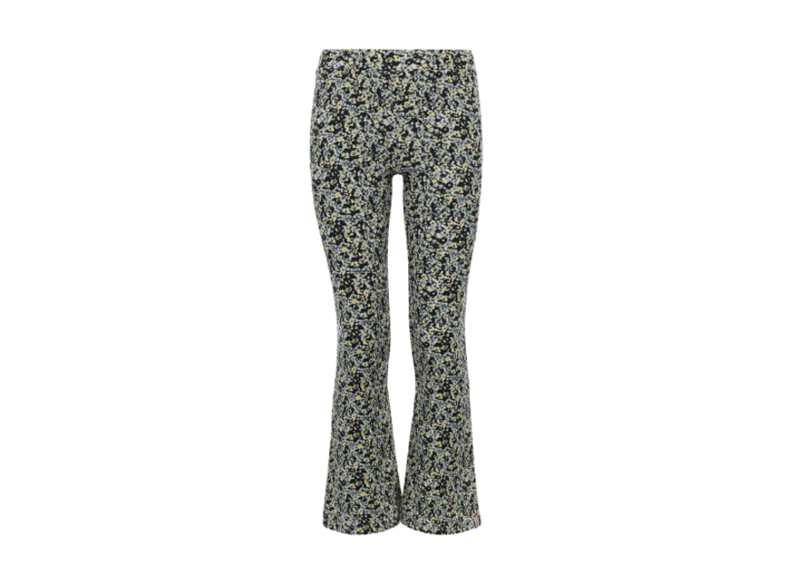 Crincle floral flared pants