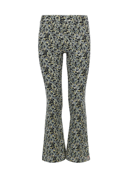 Crincle floral flared pants